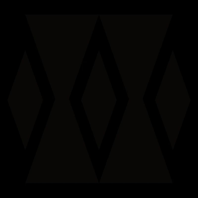 Les triangles Sablier - Formes & Symboles simplement black