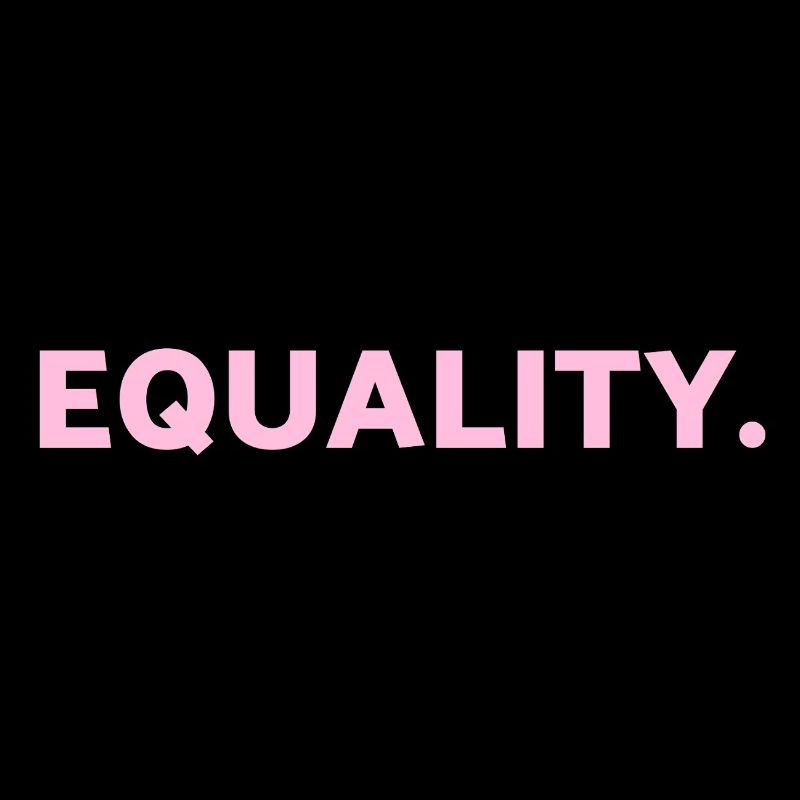EQUALITY pink text LGBTQ Pride Month