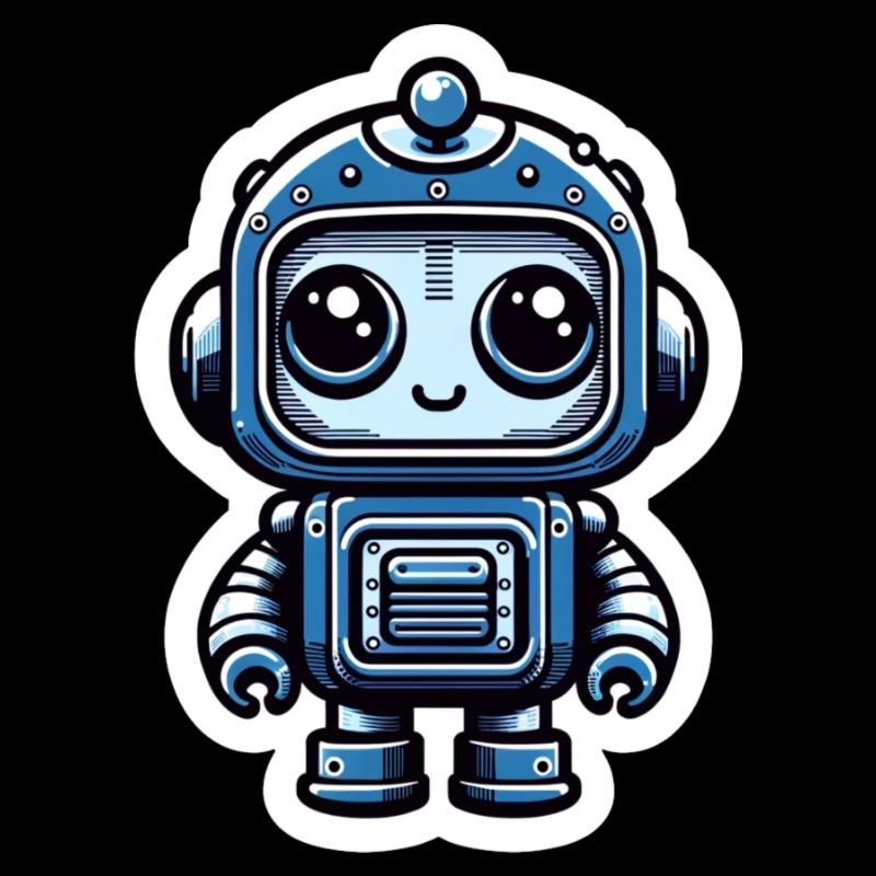 Blauer Roboter