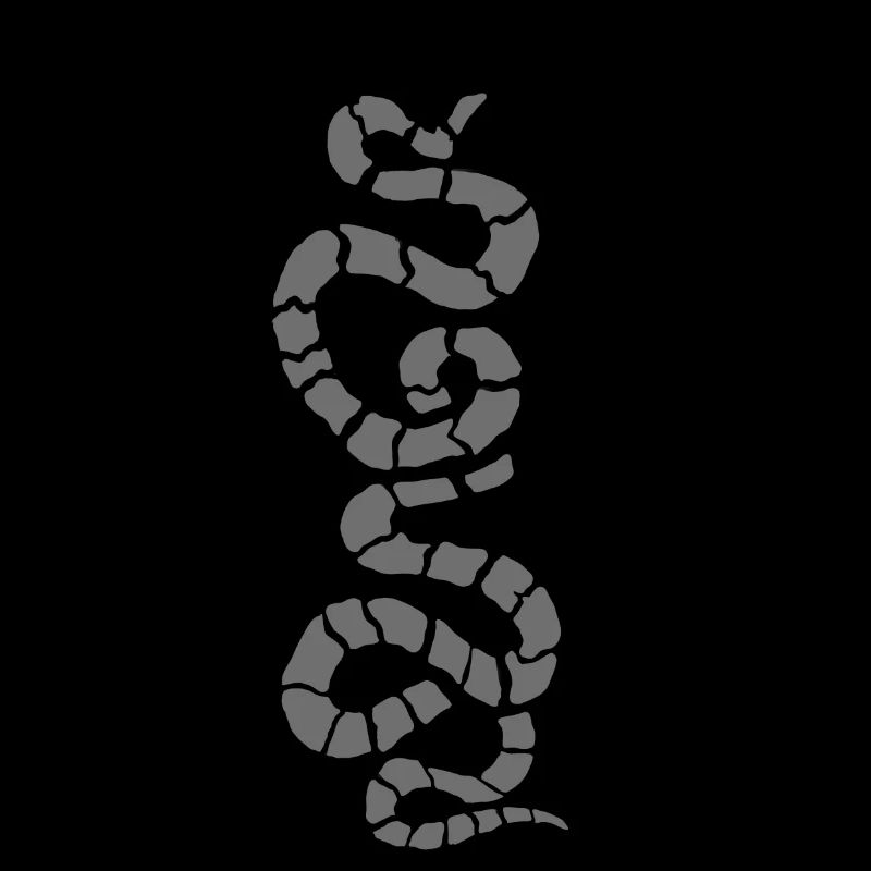 Schlange Python grau