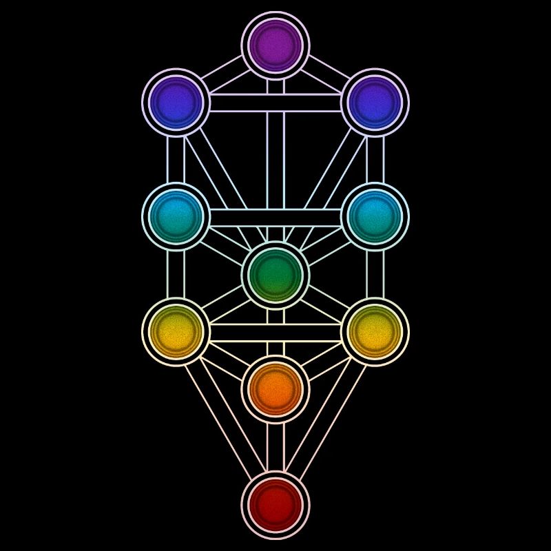 Baum des Lebens Sephiroth Chakra Kabbala Matrix