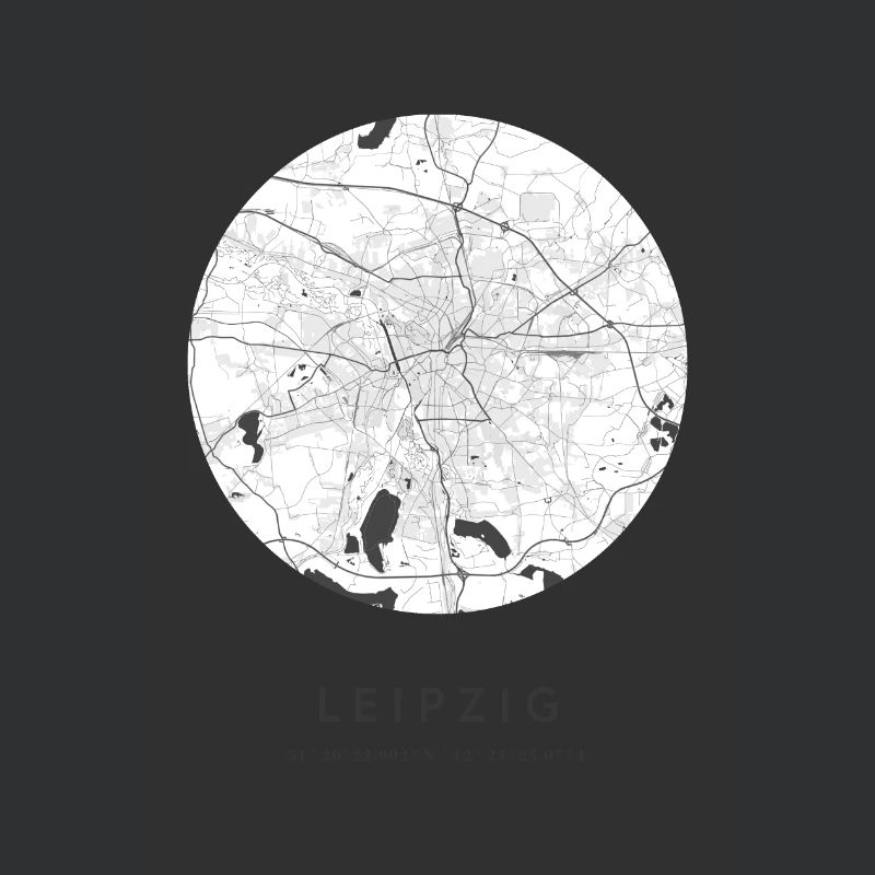 Leipzig Saxony map city map citymap map