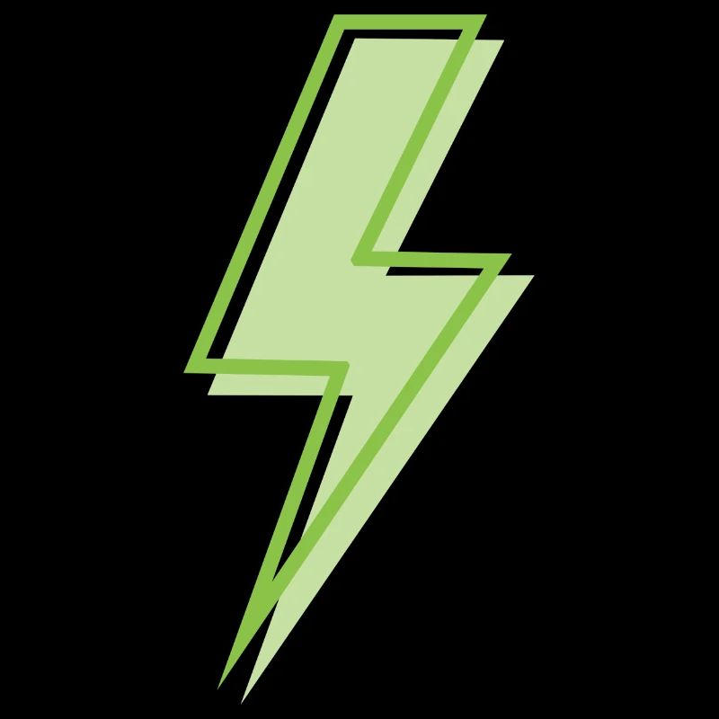 Light green lightning