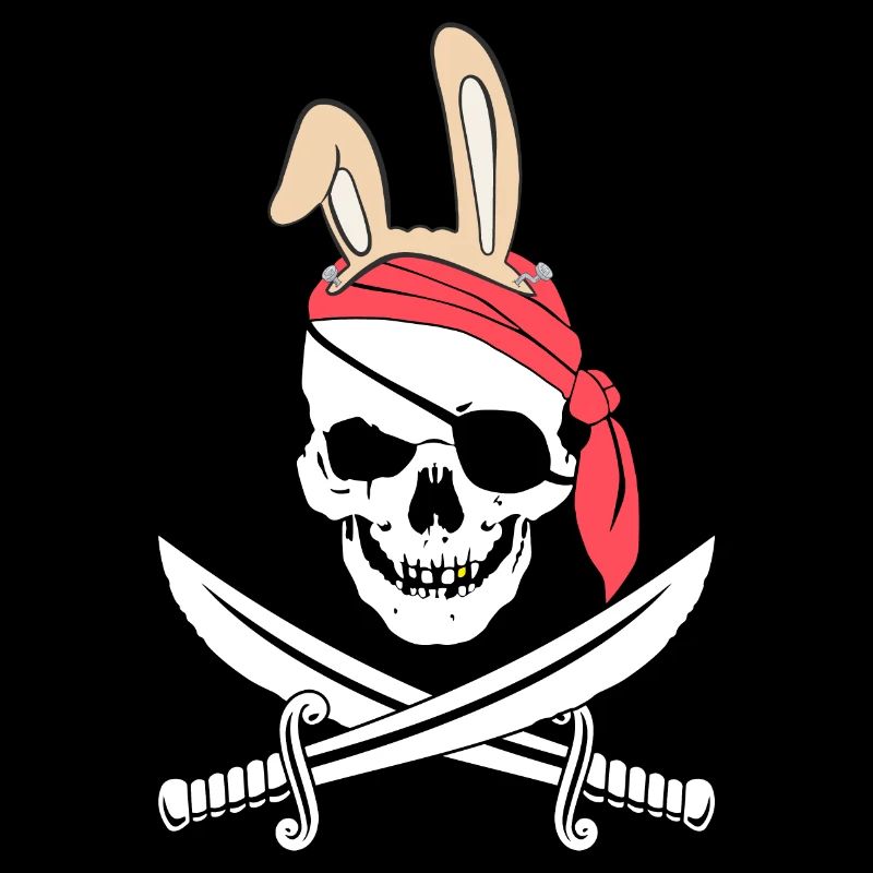 Jolly Roger Easter Funny Bunny Apparel pour oeuf