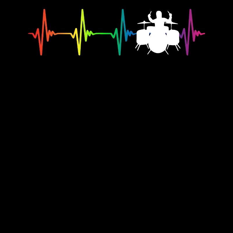 Drums Rainbow Heartbeat