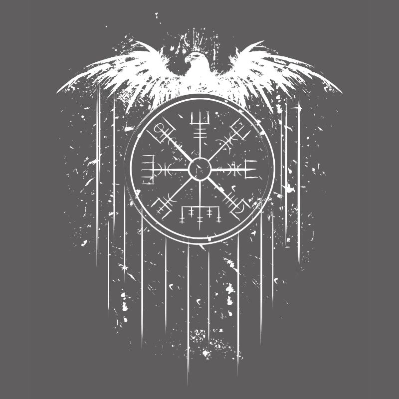 Vegvisir Runic Compass - Eagle Celts Vikings