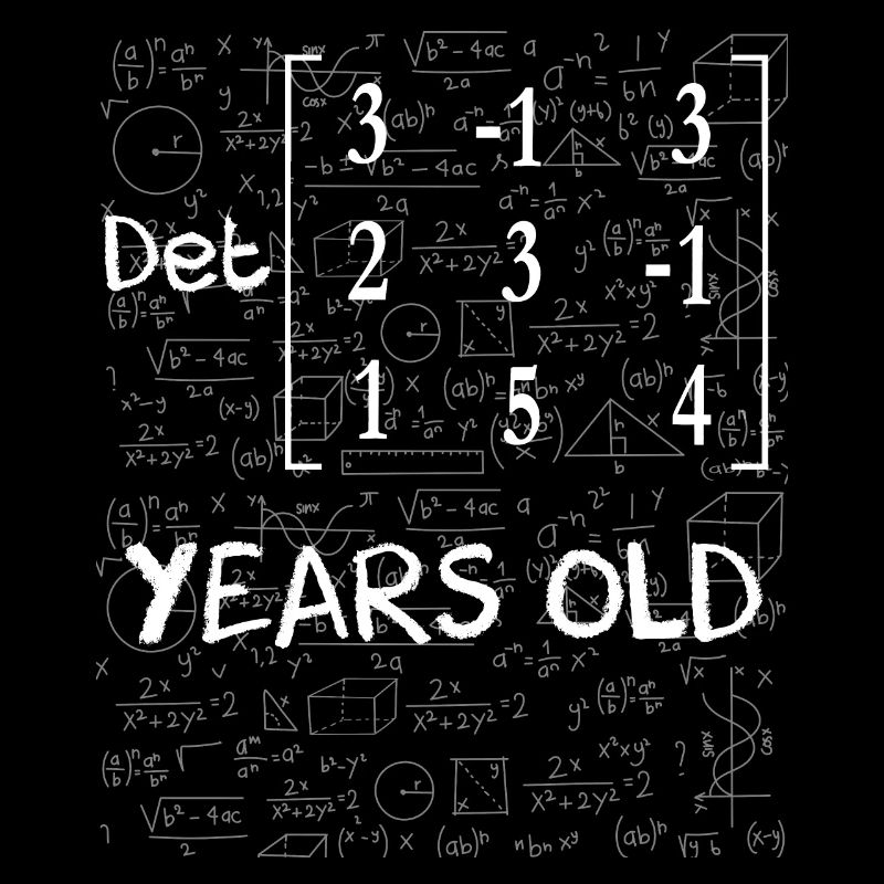 81. Geburtstag 81 Jahre Matrixdeterminante