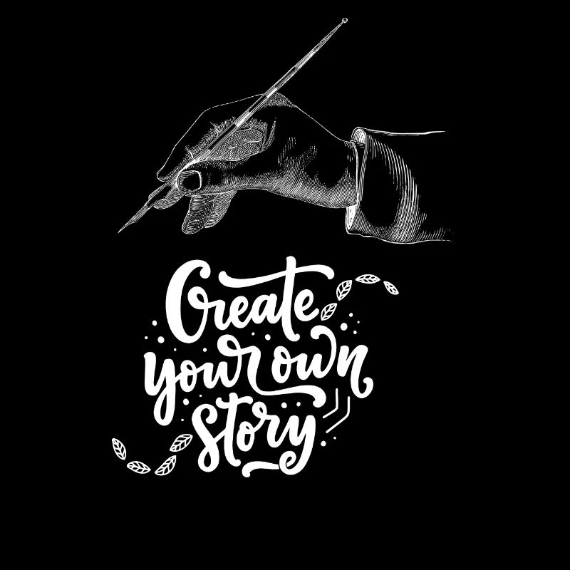 Handillustration mit inspirierender Botschaft