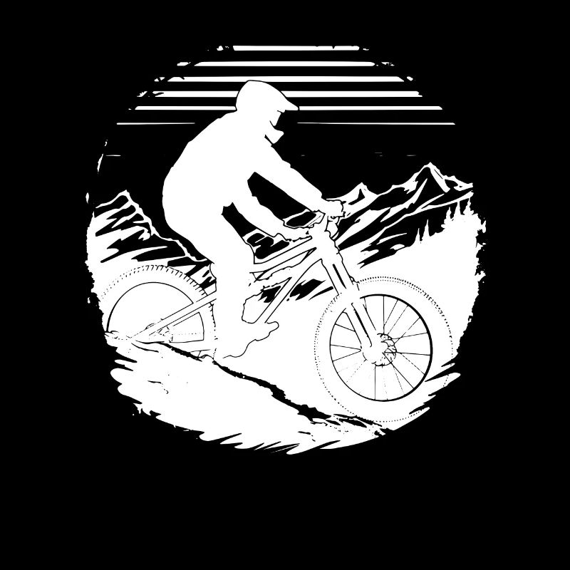 Mountainbiker Zeichnung