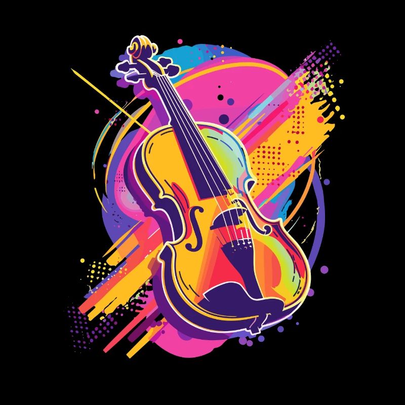 Dessin animé de violon
