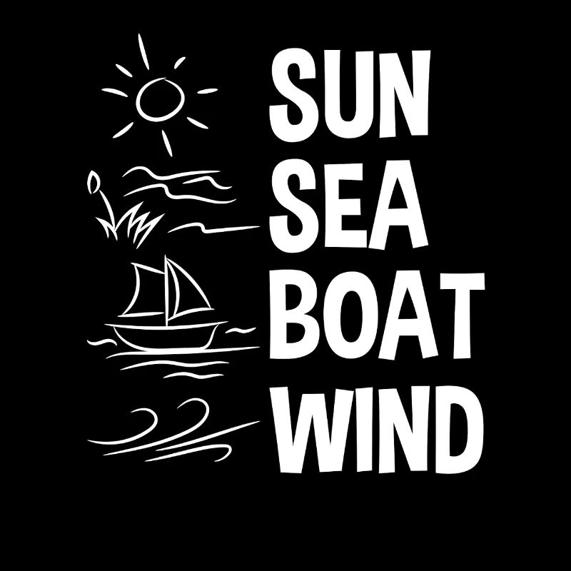 Soleil mer bateau vent