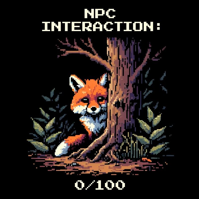 NPC Interaction: 0/100 | Introversion humor