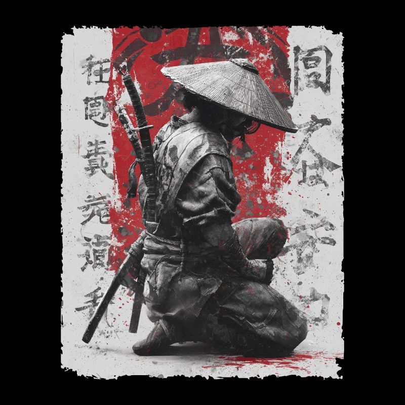 Épée de samouraï, guerrier japonais, combattant ninja