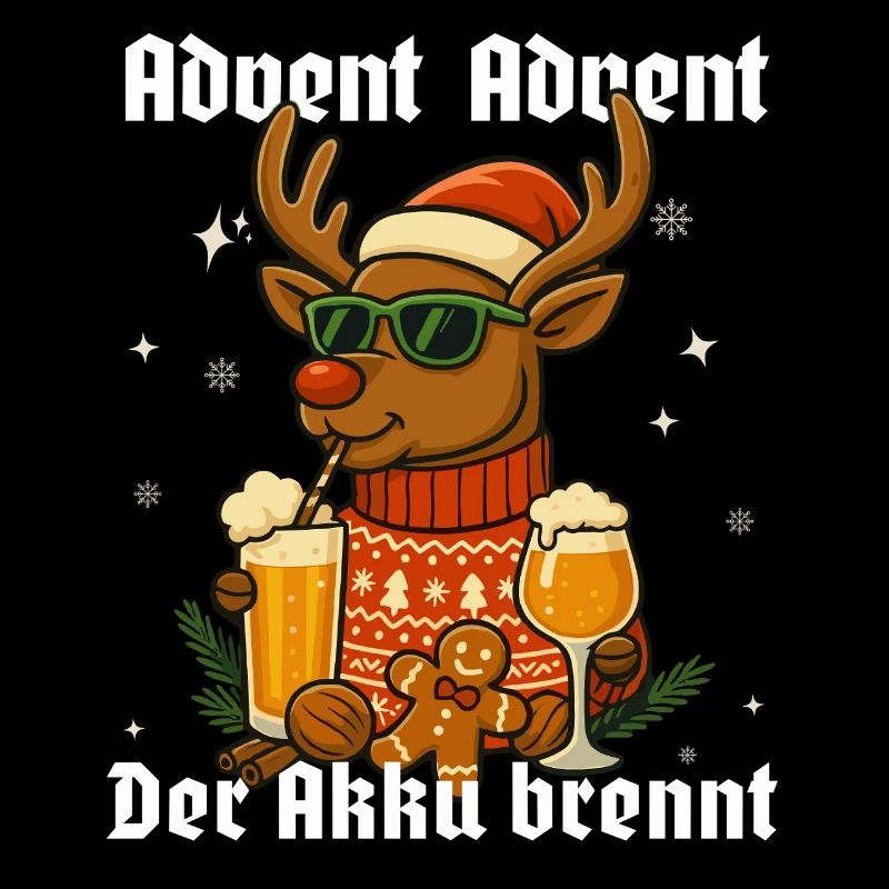 Advent Advent – Der Akku brennt Rentier