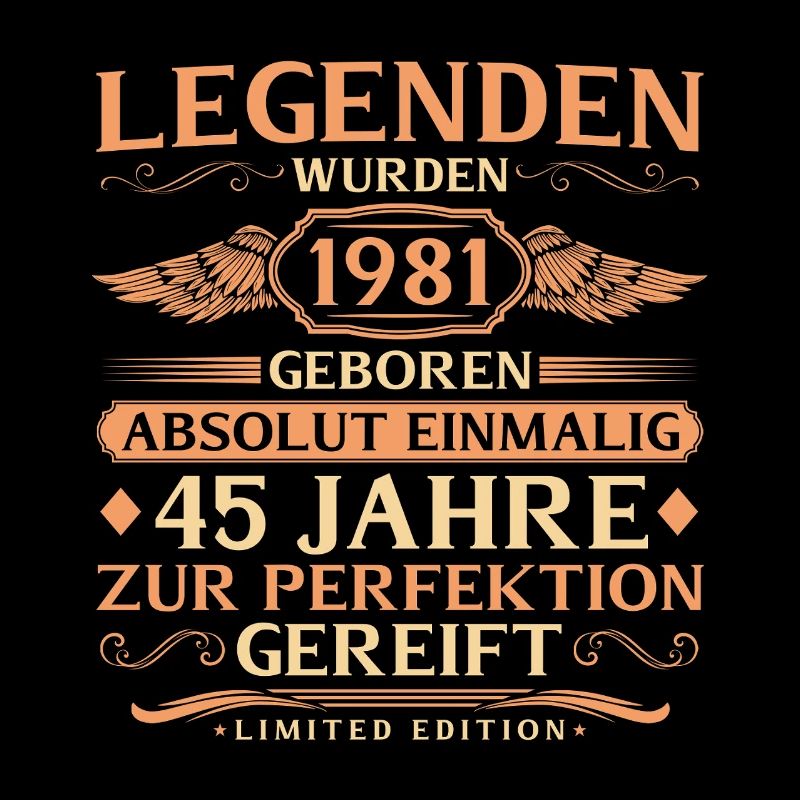 45e anniversaire absolument unique - né en 1981