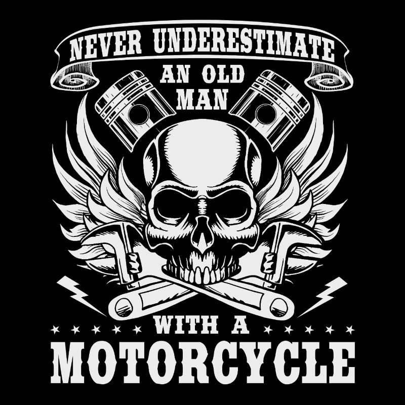 Biker Unterschätze niemals einen alten Mann 