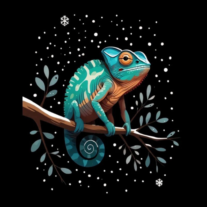 Caméléon sur la branche Sternenwald