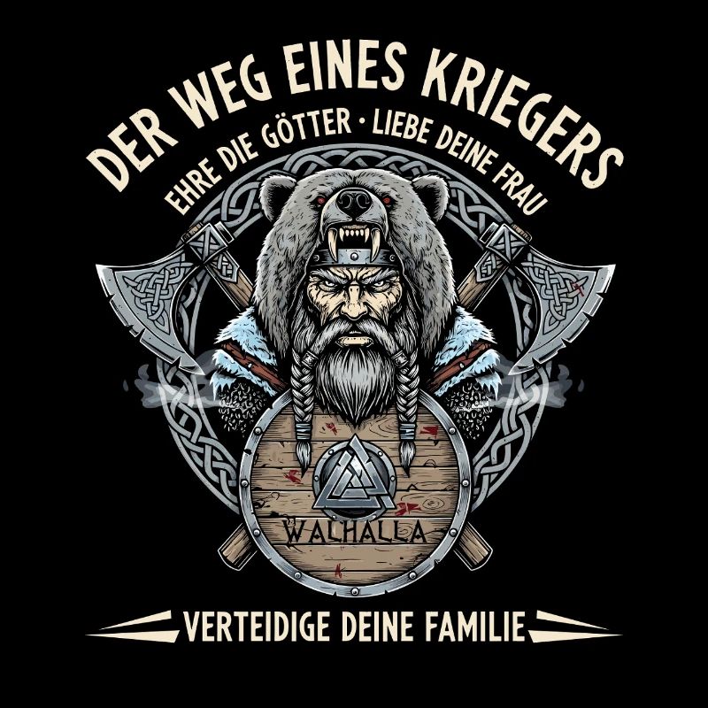 Wikinger Krieger Spruch "Der Weg eines Kriegers"