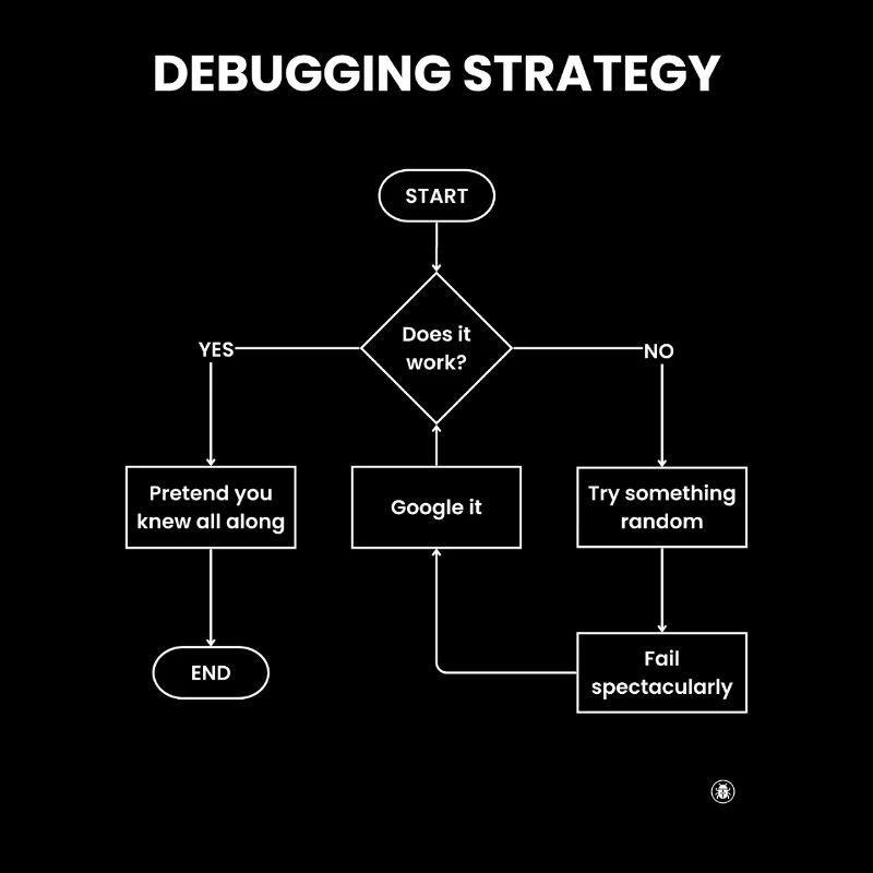 Debugging-Strategie-Flussdiagramm – Funktioniert es Geschenk