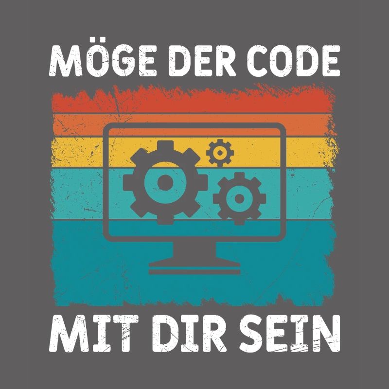 Nerd Computer MÖGE DER CODE MIT DIR SEIN LUSTIG