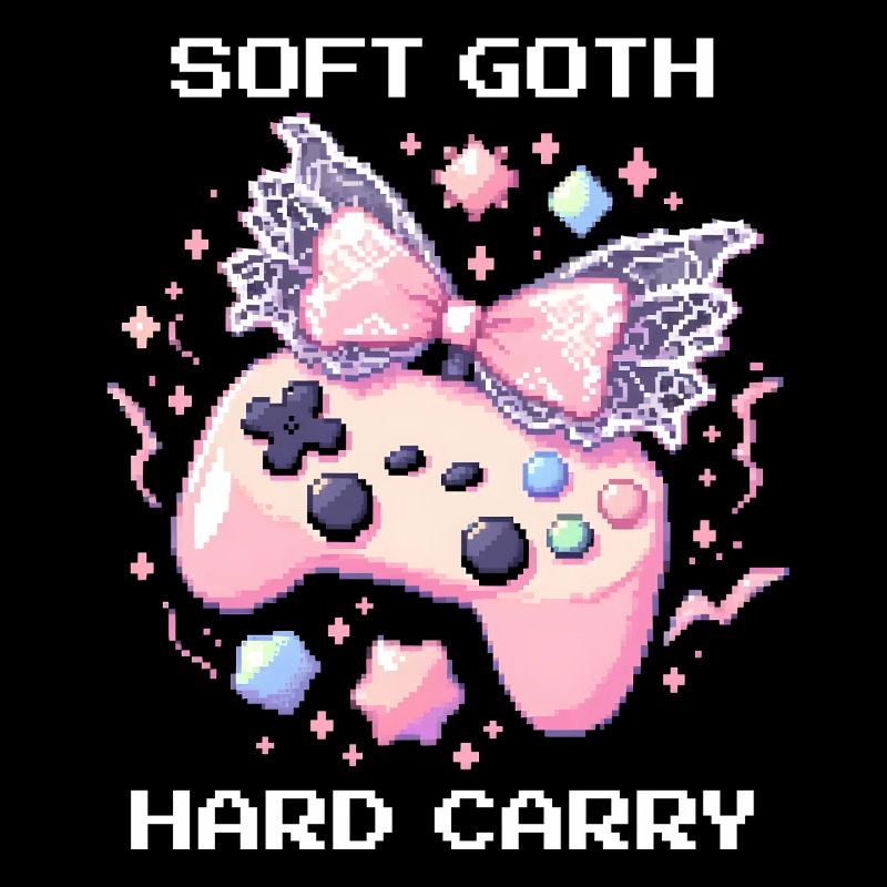 Soft Goth Hard Carry | Dark Cute
