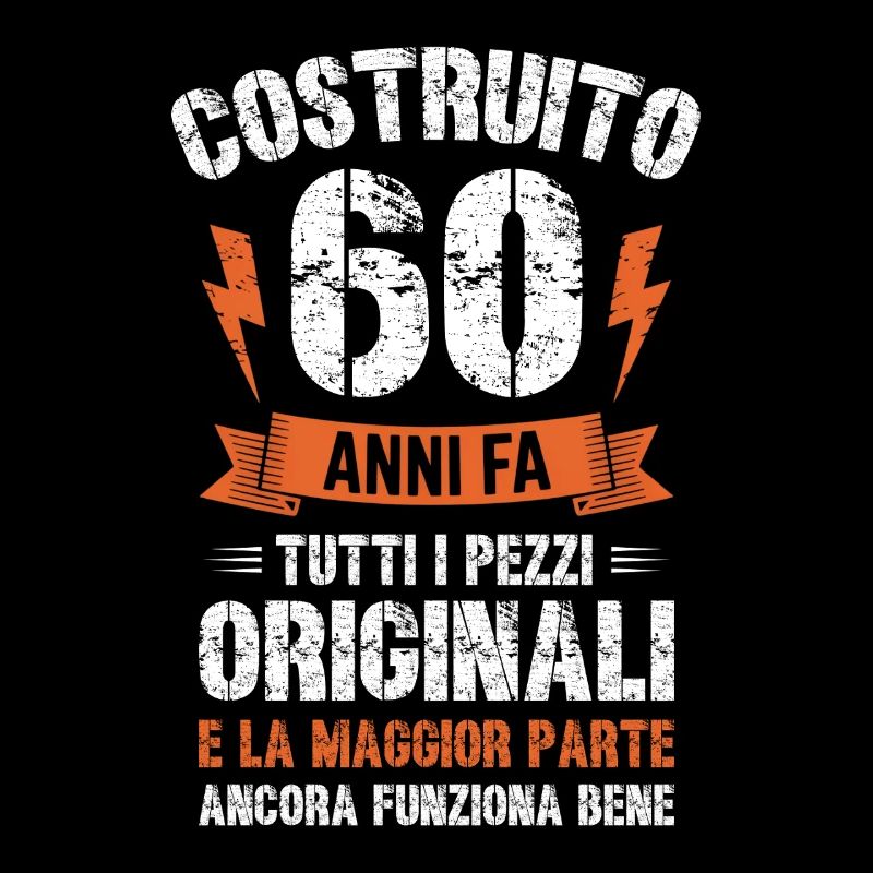60 Anni fa compleanno retrò divertente