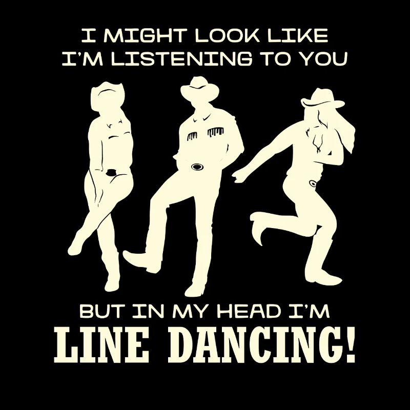 Line Dancing Silhouette Humor