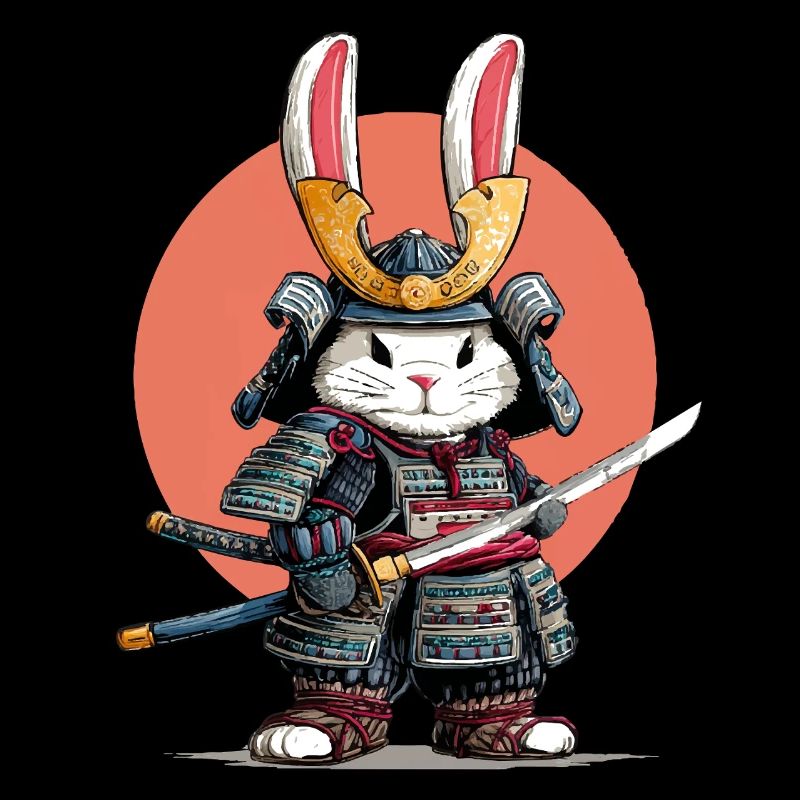 Hasen-Samurai-Krieger