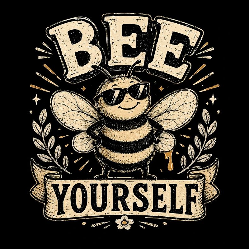 Graphique vintage Bee Yourself