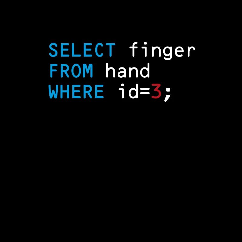 Middle finger coder code funny fuck you
