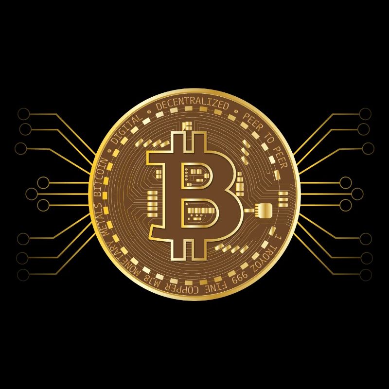 Bitcoin - Logo d’ordinateur