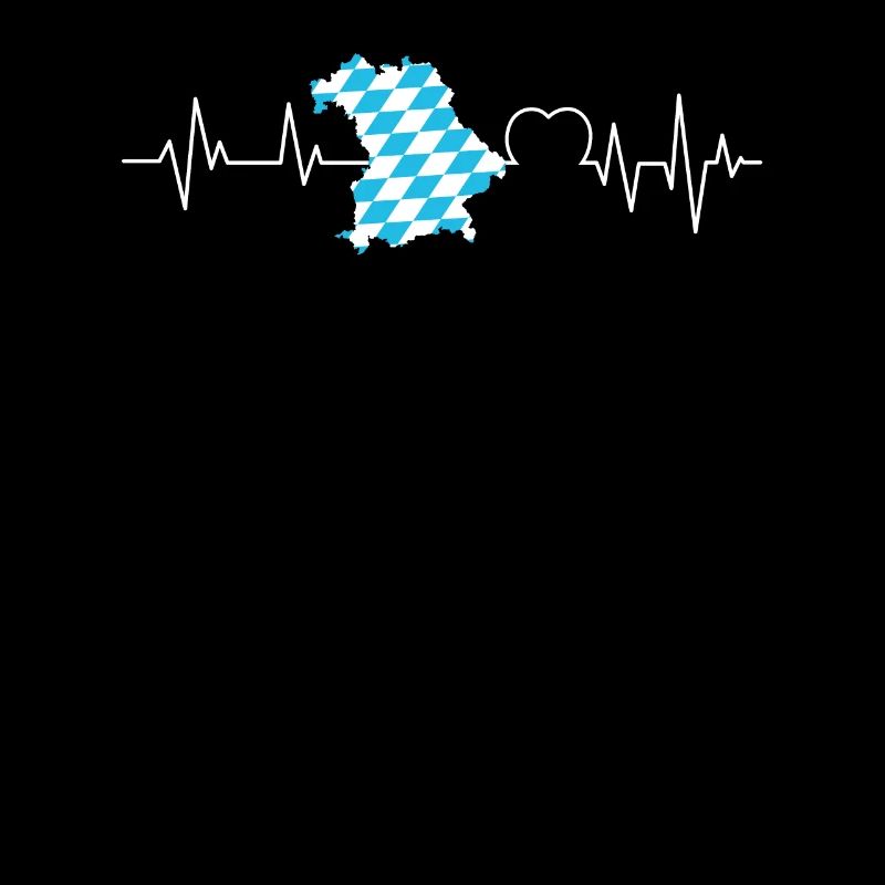 État libre de Bavière Palpitations cardiaques Drapeau bavarois