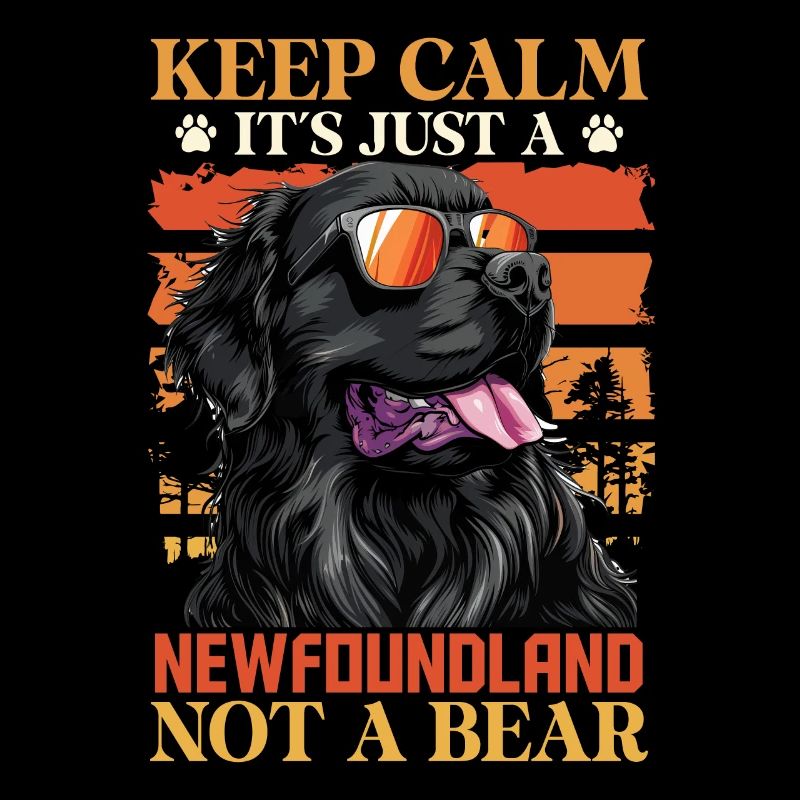 Neufundländer KEEP CALM IT'S JUST A NEWFOUNDLAND