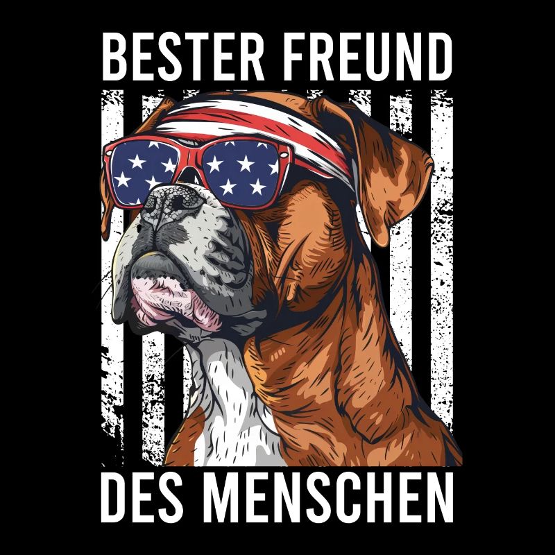Deutscher Boxer BESTER FREUND DES MENSCHEN USA