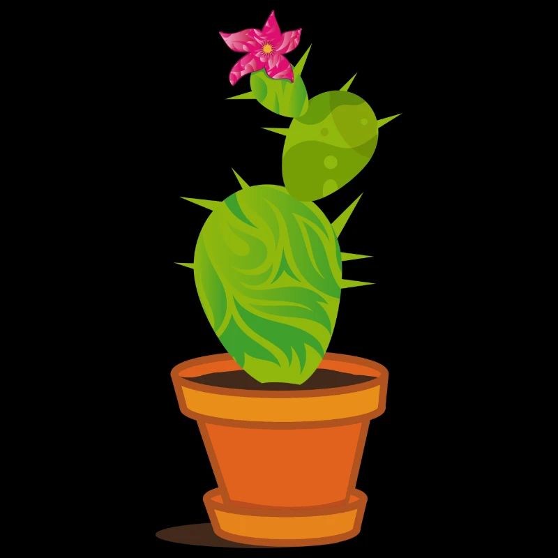 Un cactus avec une fleur