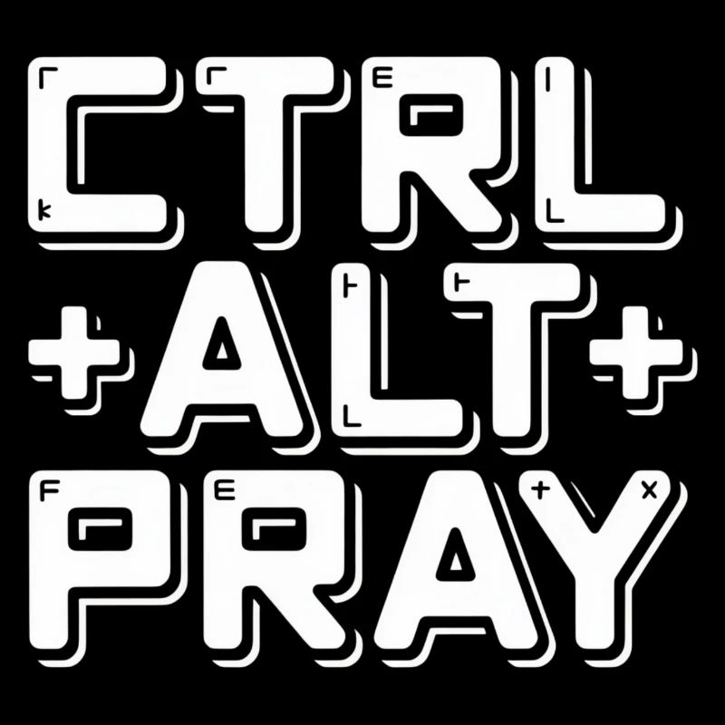 Christian Message Ctrl Alt Pray