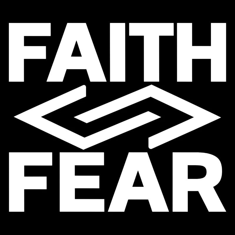 Faith over Fear Angular Infinity Symbol