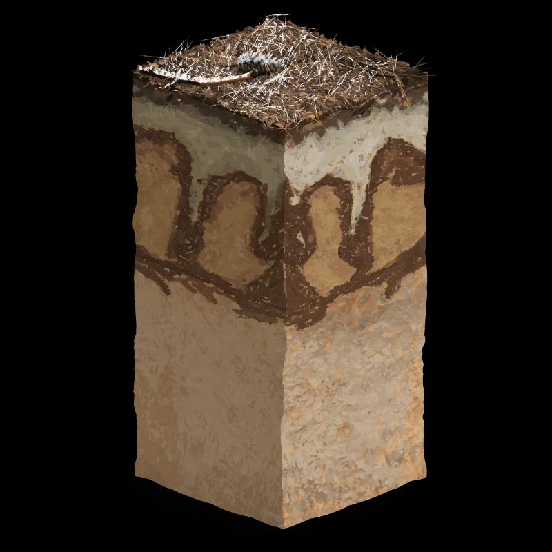 Sol forestier - podzol