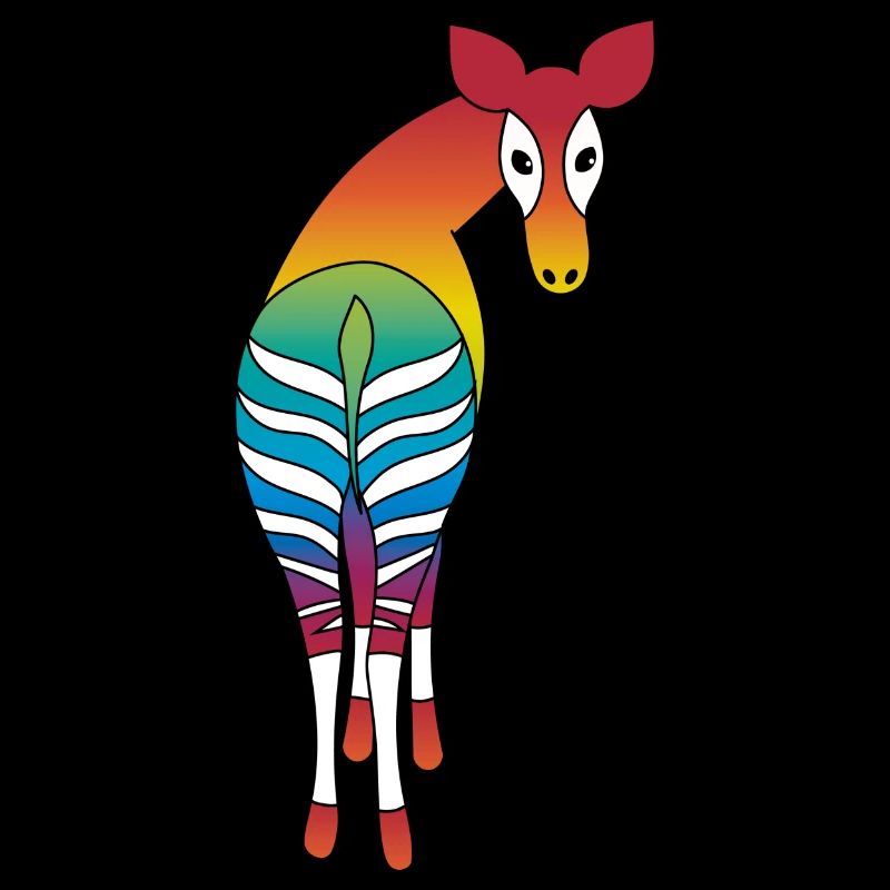 Okapi arc-en-ciel