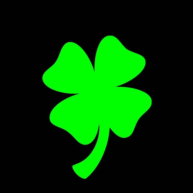 Lucky clover / four leaved clover (1c)
