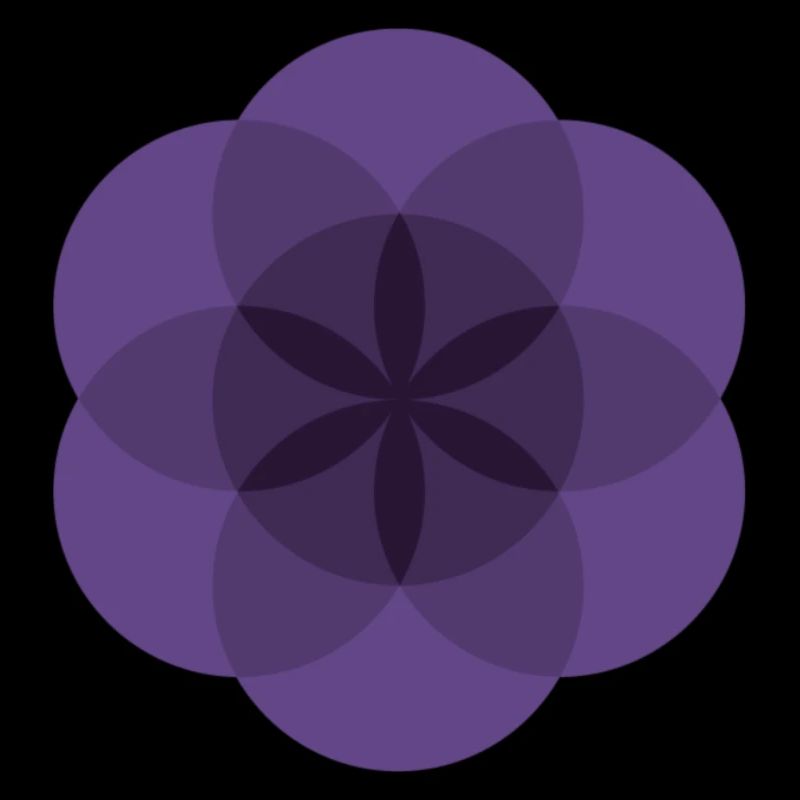 violette Lebensblume