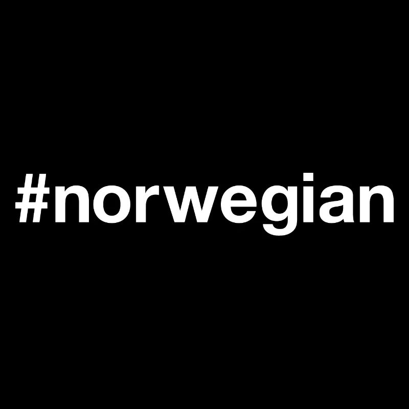 NORVÉGIEN Norvège Hashtag