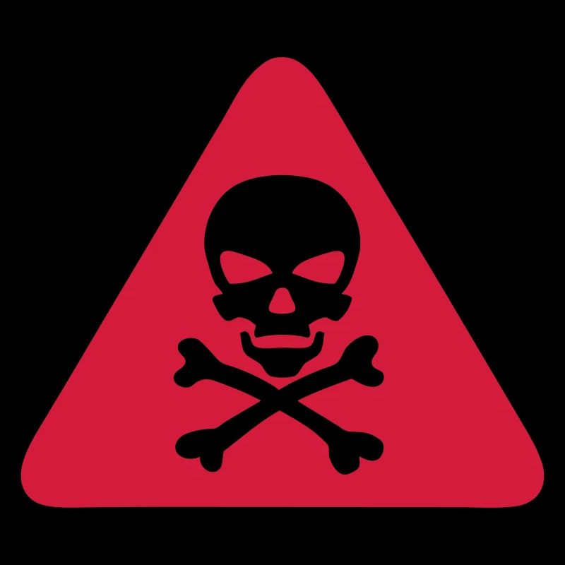 skull danger triangle panel 280)