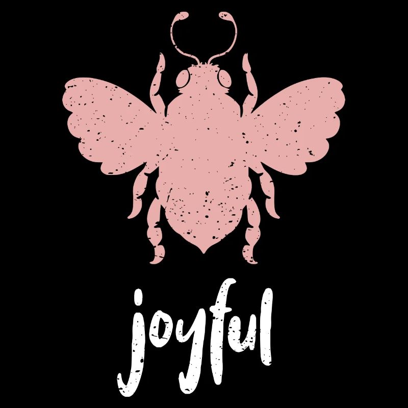 Pink Bee Joyful Bee Be Joyful