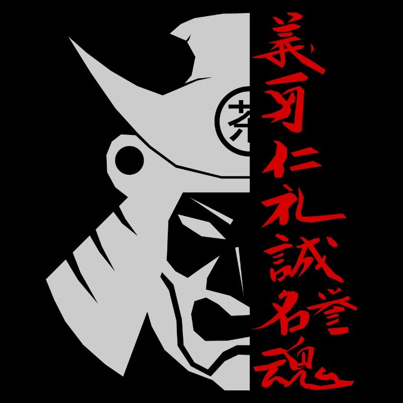 Samouraï Bushido – Casque et 7 vertus