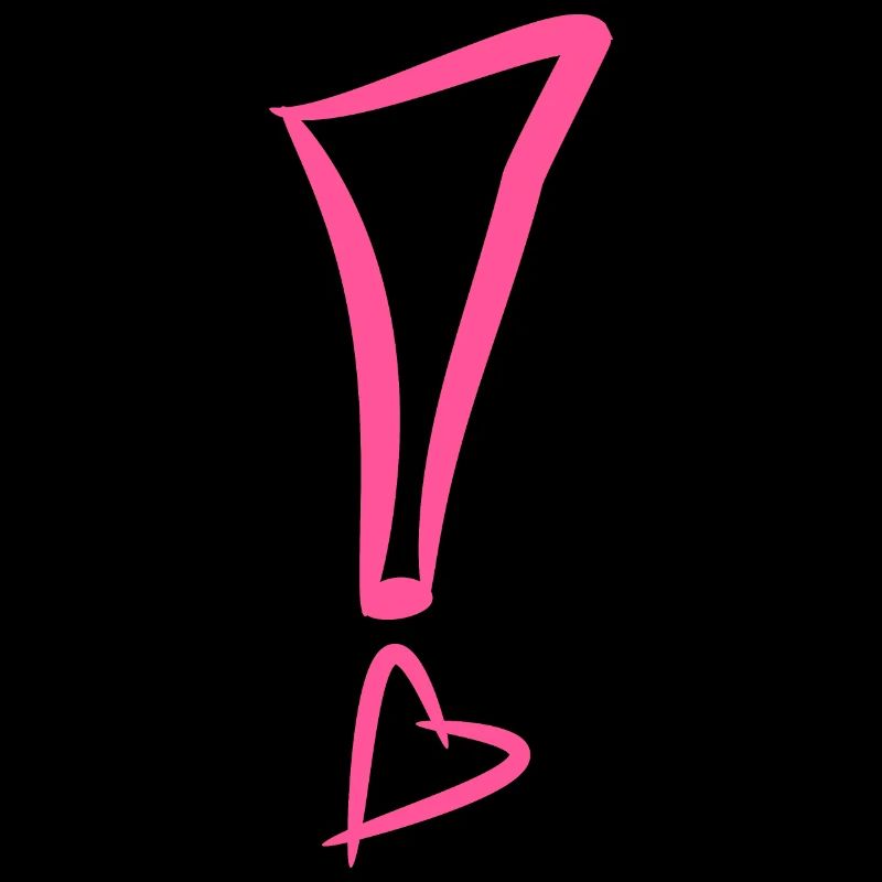 Point d'exclamation avec coeur