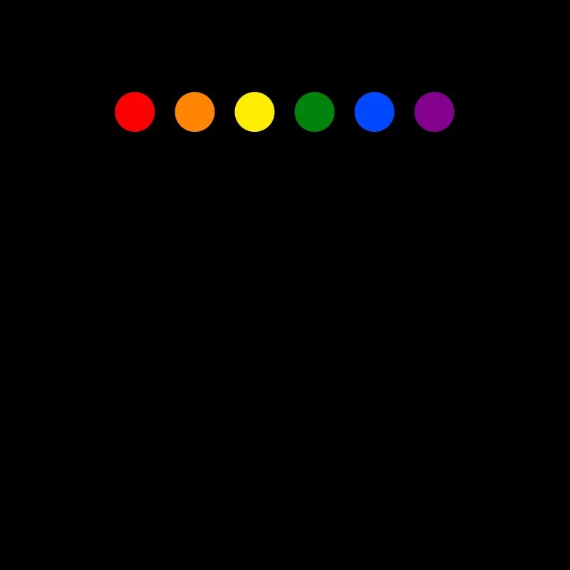 Points de couleur arc-en-ciel LGBTQ