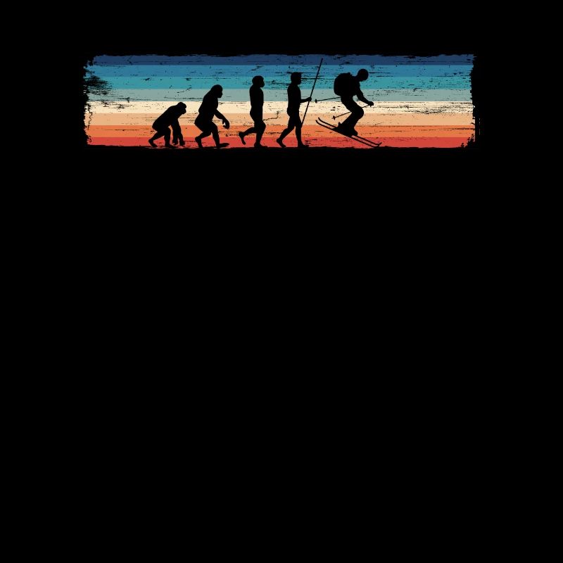 Retro Ski Evolution - Lustiger Ski