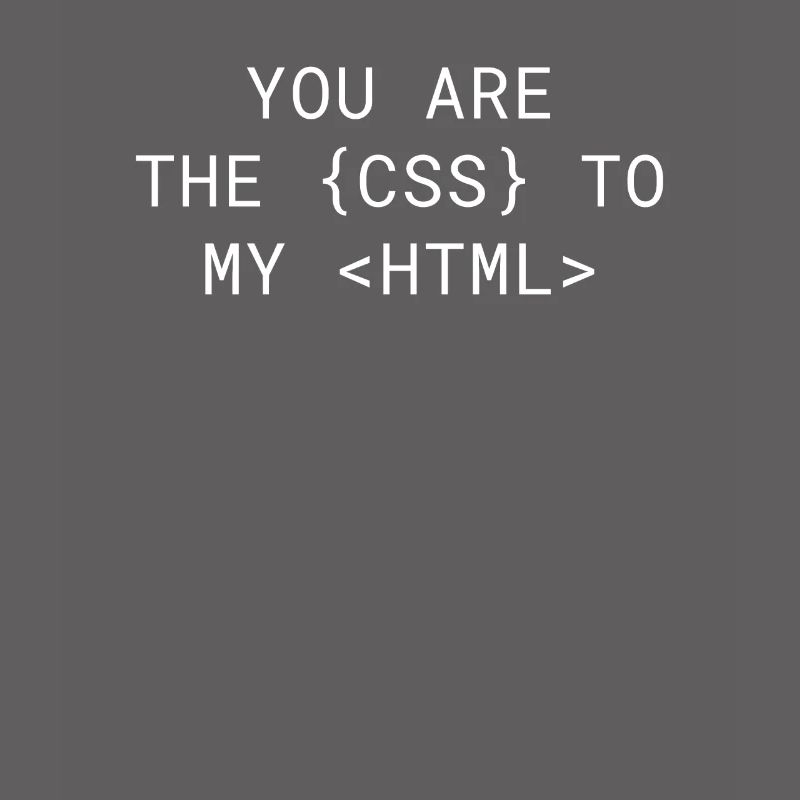 Vous êtes le CSS de mon HTML
