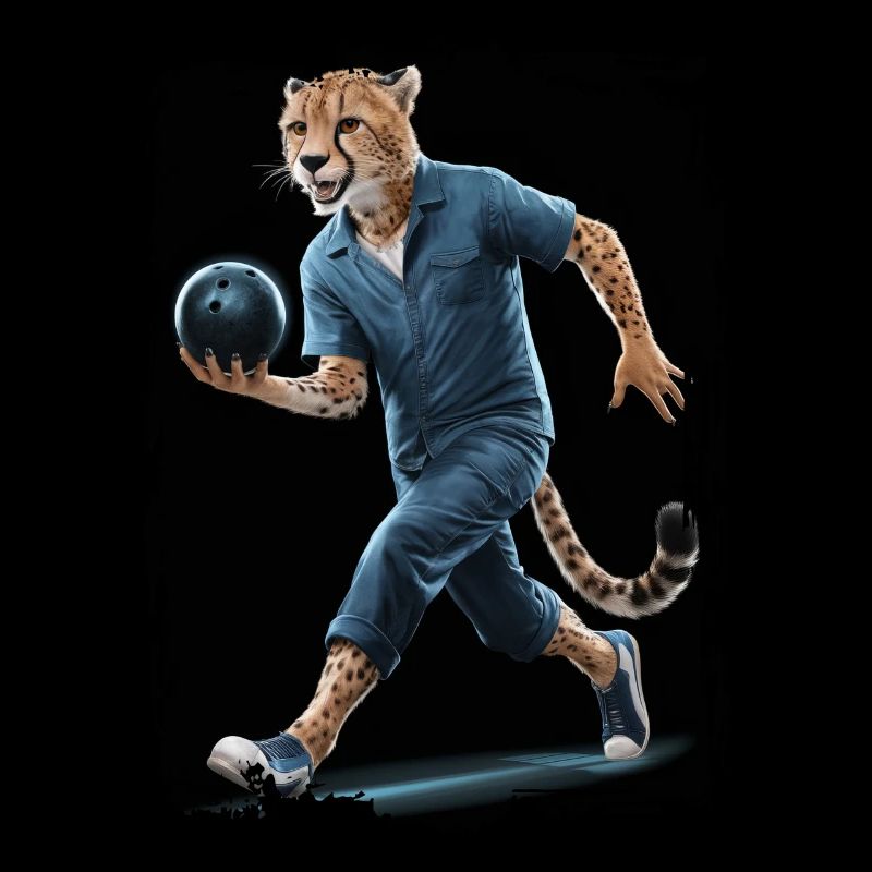 Gepard spielt Bowling Geschenk